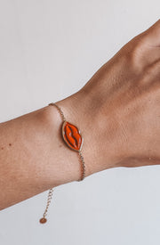 LIPS ARMBAND - STAINLESS STEEL