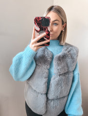 ROXANNE GILET - GRIJS