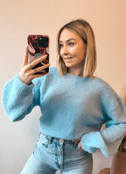 BOW KNIT - BLAUW