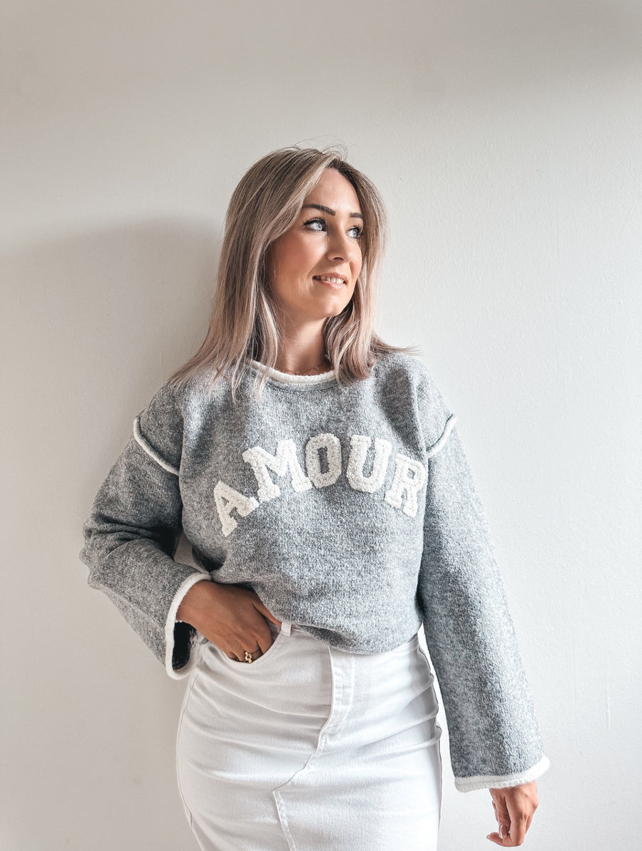 AMOUR KNIT - GRIJS