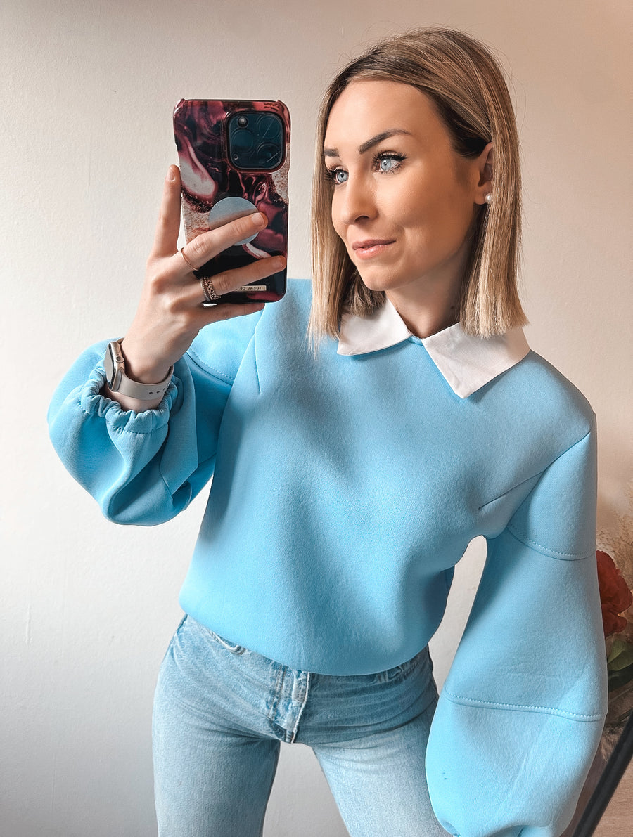 LUCY SWEATER - BLAUW