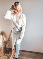 FLEUR KNIT - WIT