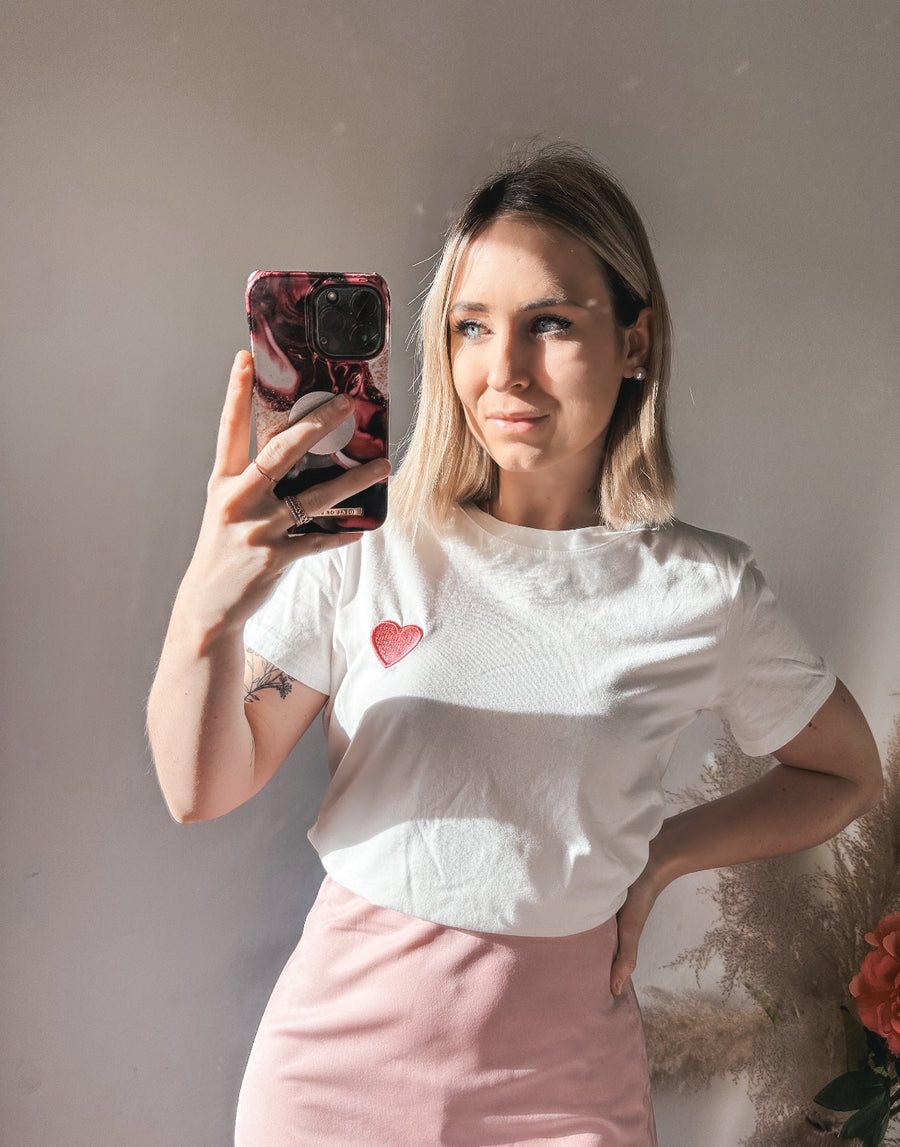 LOVEHEART T-SHIRT - WIT