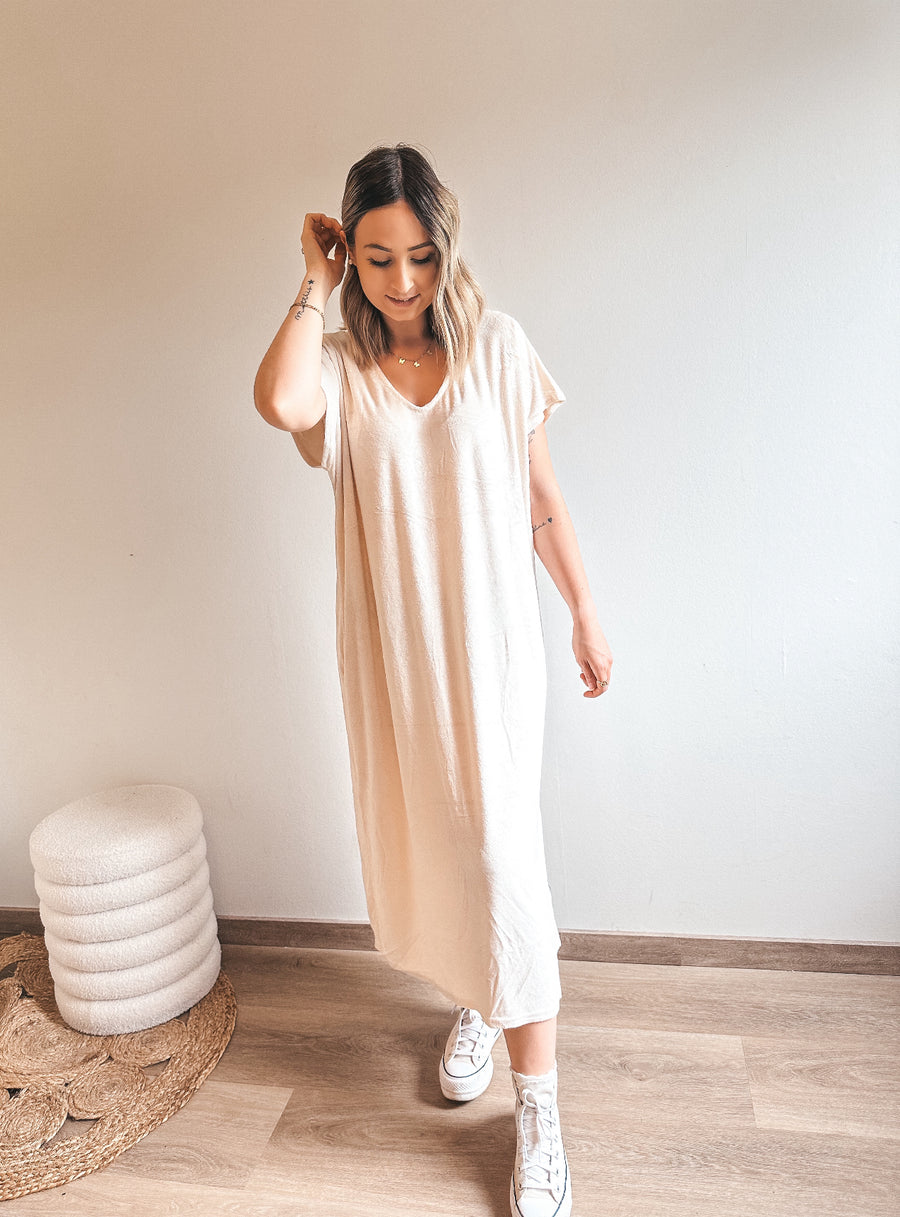 MILLY BADSTOF DRESS - ECRU