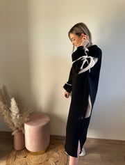 NINA SWEATERDRESS - ZWART