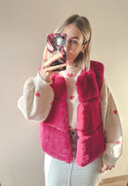ROXANNE GILET - FUSHIA