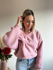 BOW SWEATER - PINK