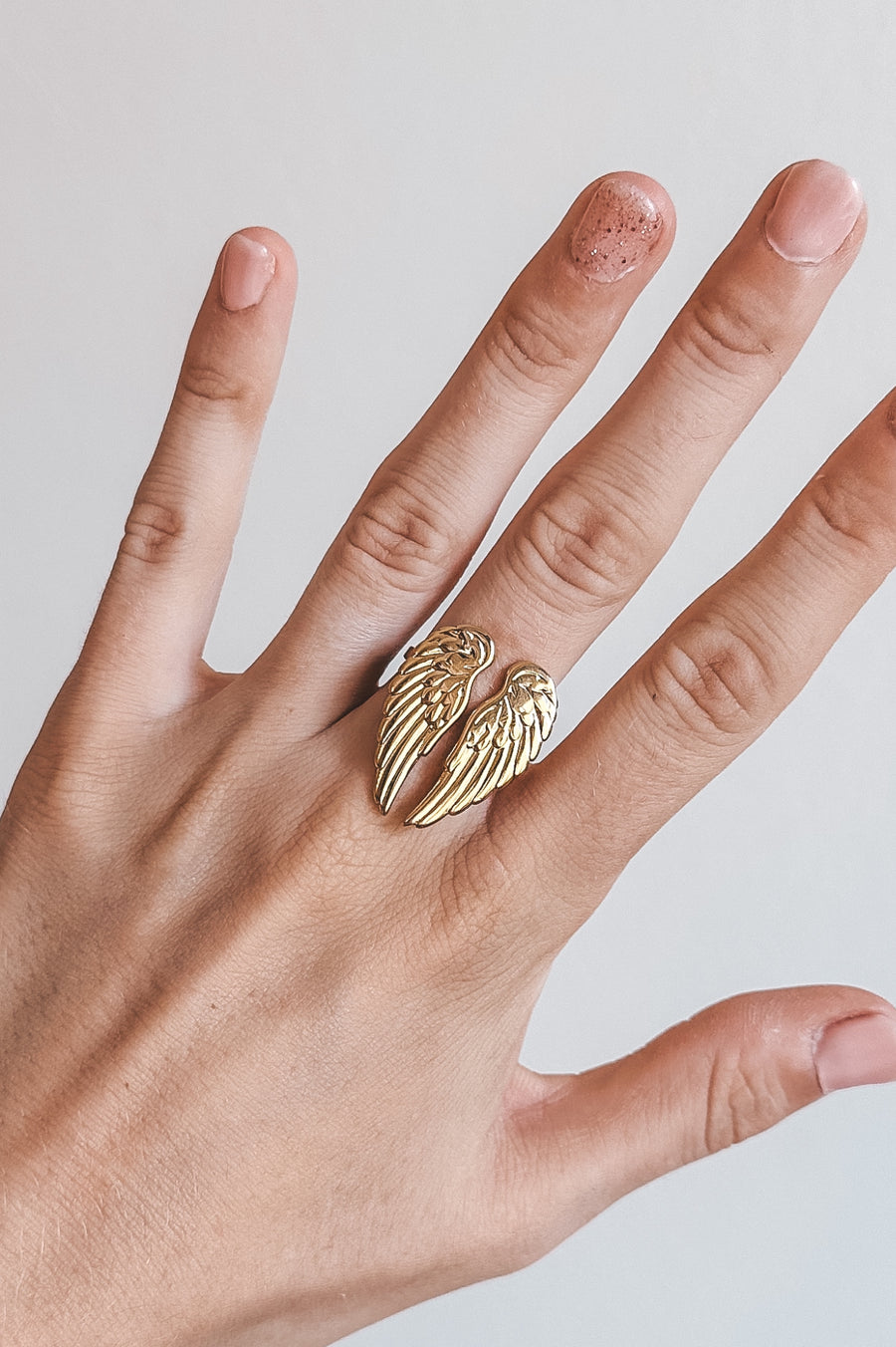 ANGEL WINGS RING - STAINLESS STEEL