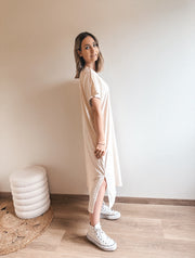 MILLY BADSTOF DRESS - ECRU