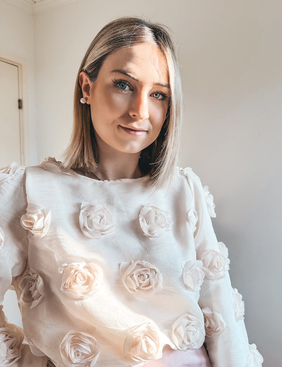ROSE BLOUSE - ECRU
