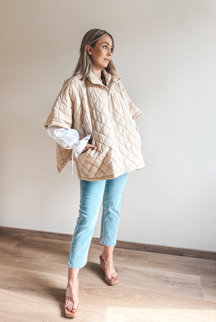CELINE PUFFER JACK - ECRU