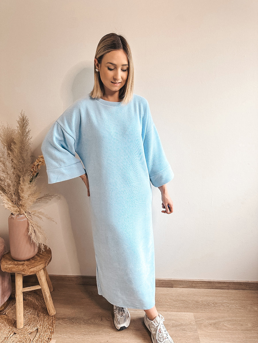 FENNA DRESS - LICHTBLAUW