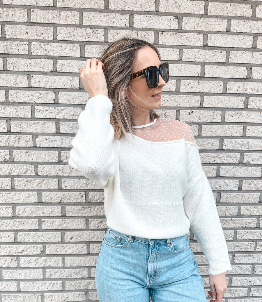 LACE KNIT - WIT