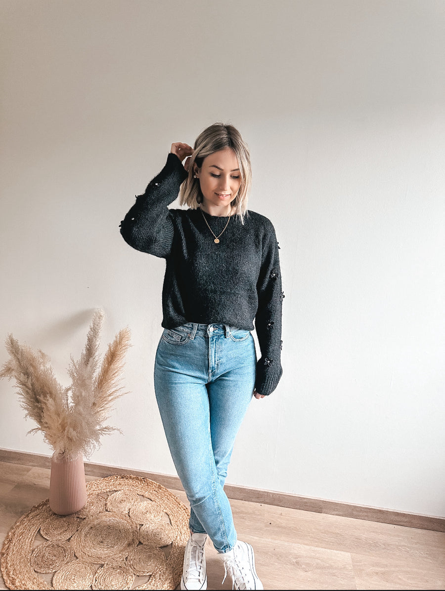 FLEUR KNIT - ZWART