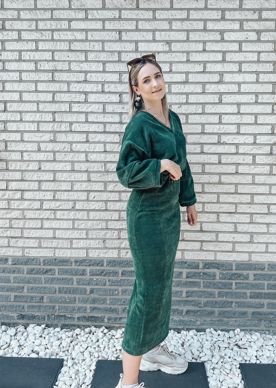 FENNA SET - DONKER GROEN