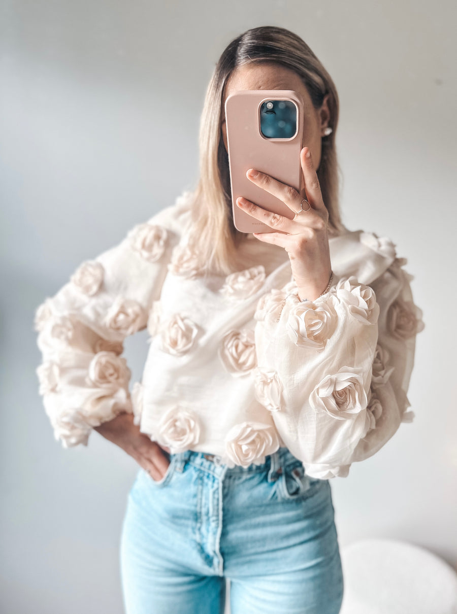 ROSE BLOUSE - ECRU