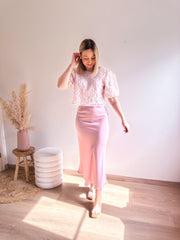 FLORINE FLOWER BLOUSE - ROZE