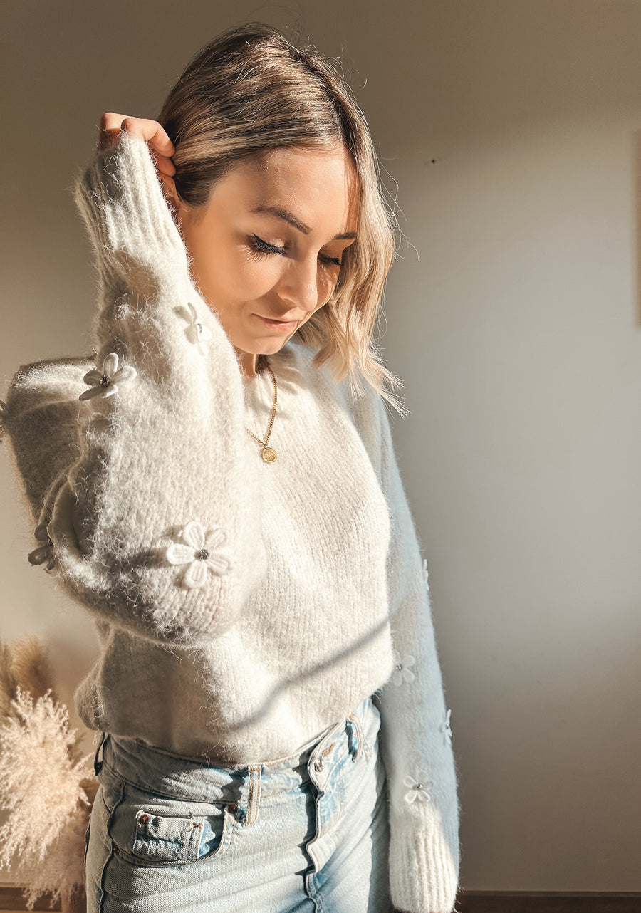 FLEUR KNIT - WIT