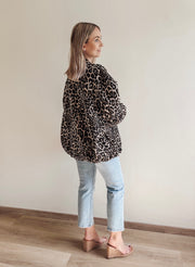 LEOPARD BOMBER JACKET