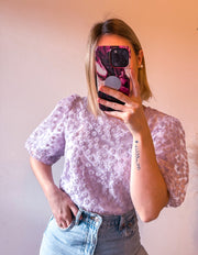 FLORINE FLOWER BLOUSE - LILA