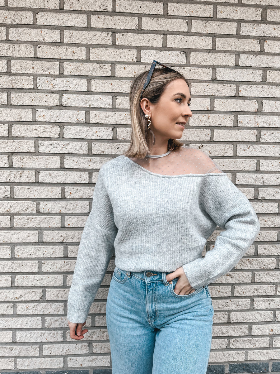 LACE KNIT - GRIJS