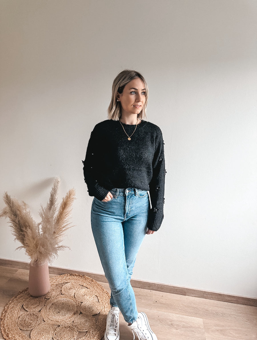 FLEUR KNIT - ZWART