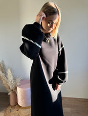 NINA SWEATERDRESS - ZWART