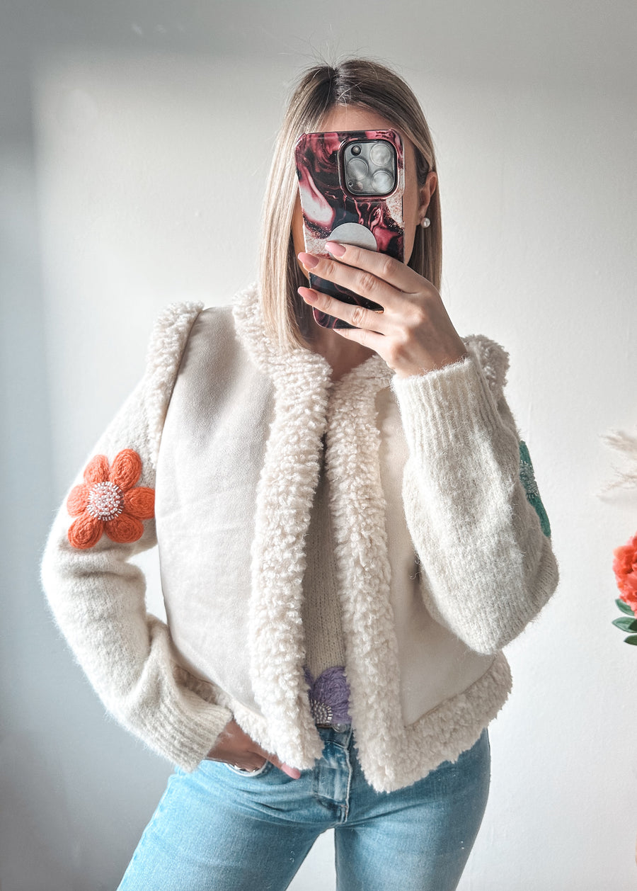 Teddy gilet - creme