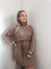 SOPHIE KNIT DRESS - beige