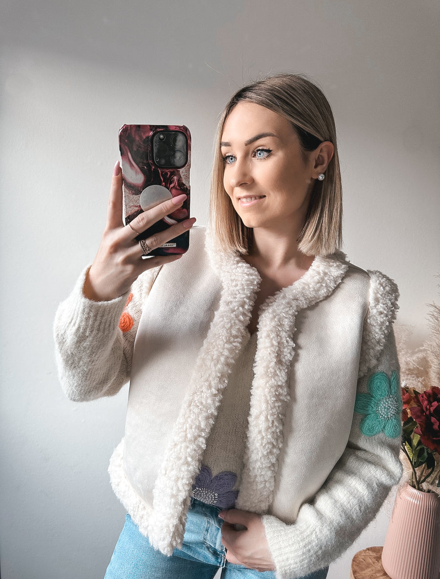 Teddy gilet - creme
