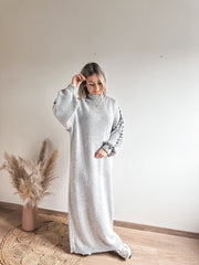 ELLA KNITTED DRESS - GRIJS