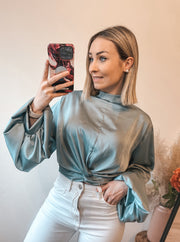 FELINE BLOUSE - MINT