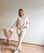 IRIS KNIT - PINK HEARTS
