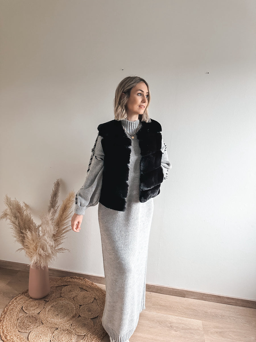 ROXANNE GILET - ZWART