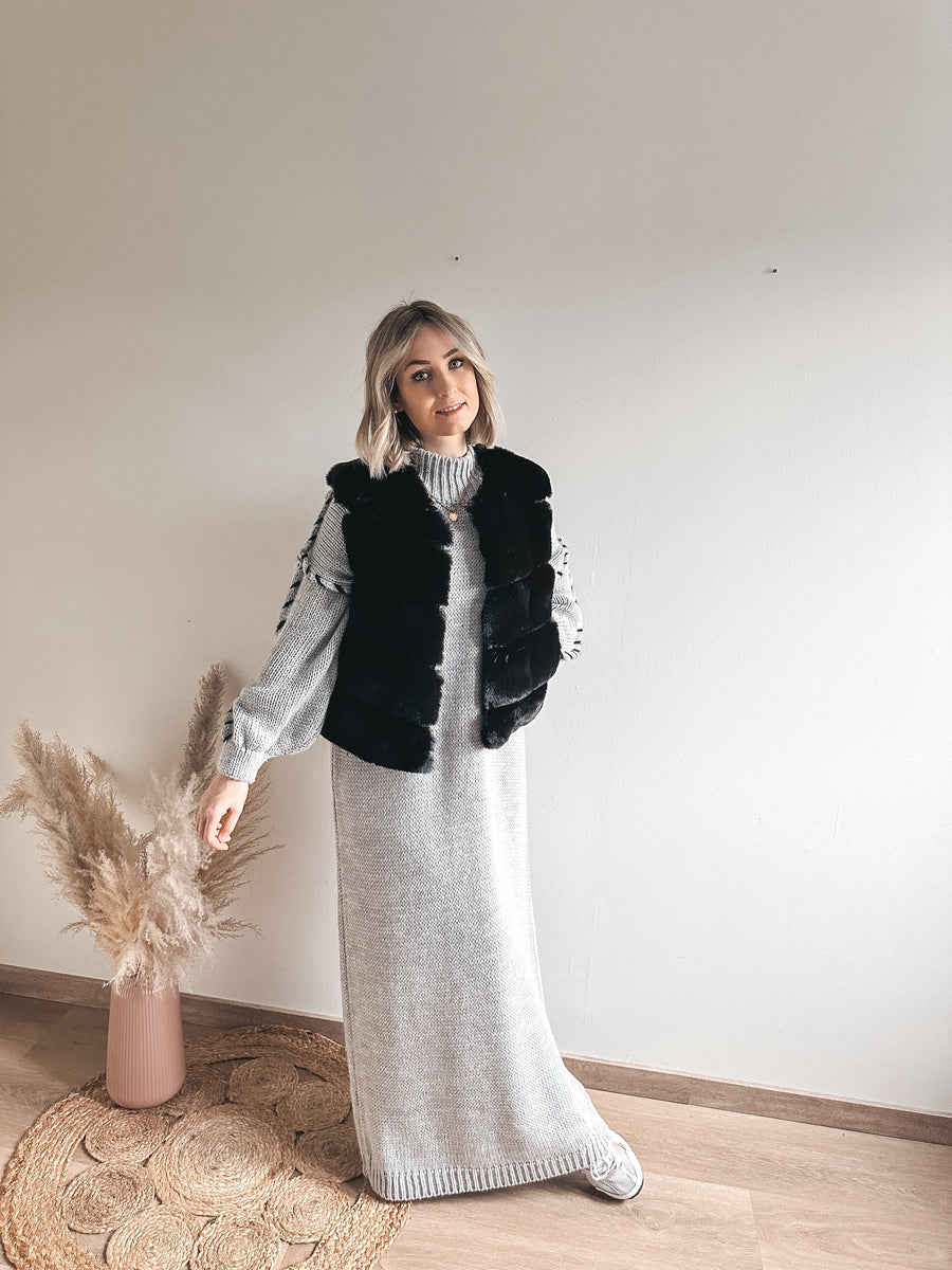 ROXANNE GILET - ZWART