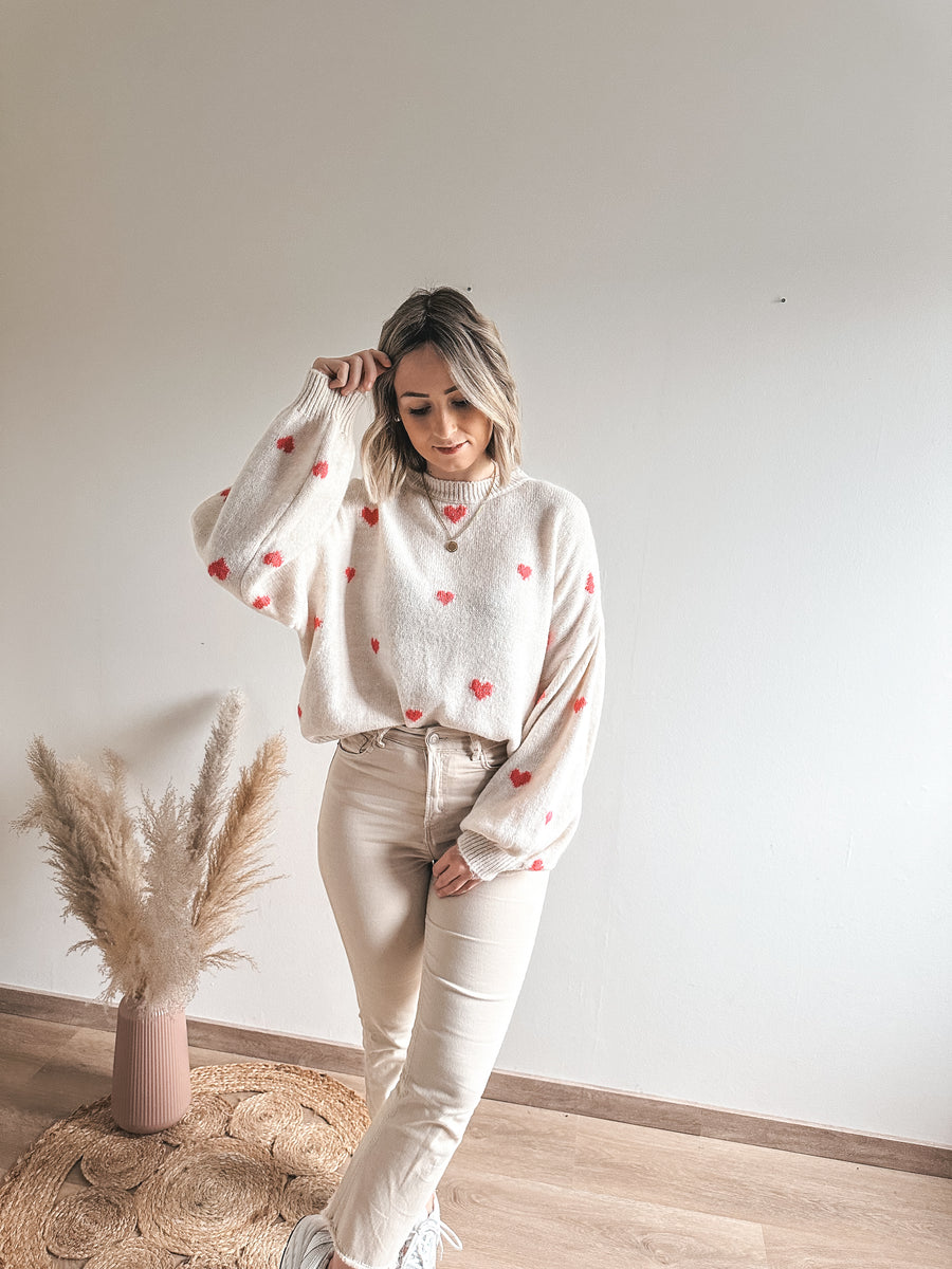 IRIS KNIT - PINK HEARTS